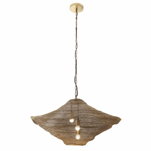 Metropolitan Marseille Robin Baron - 3 Light Pendant - Brass Antique - N1764-752