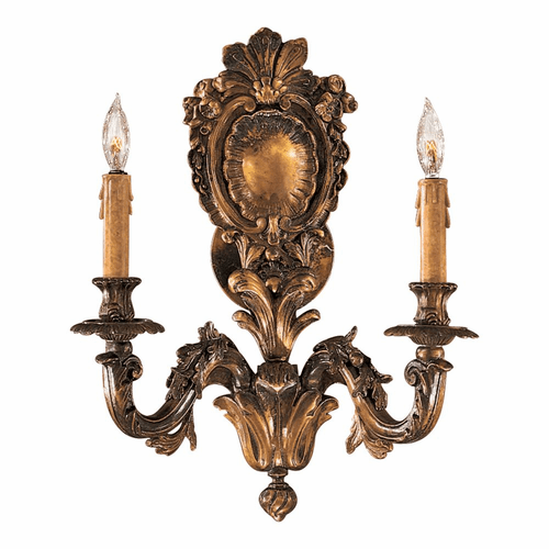 Metropolitan Metropolitan Family 2-LT Wall Sconce - Oxide Brass - N2415