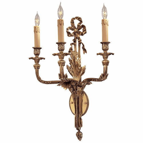 Metropolitan Metropolitan Family 3-LT Wall Sconce - Renaissance Gold - N9800