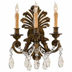 Metropolitan Metropolitan Family 3-LT Wall Sconce - Stained Gold - N952013