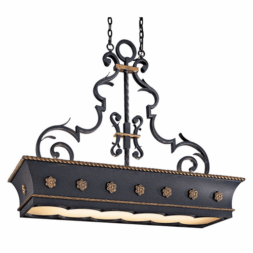 Metropolitan Montparnasse 12-LT Island Light - French Black Gold Leaf - N6107-20