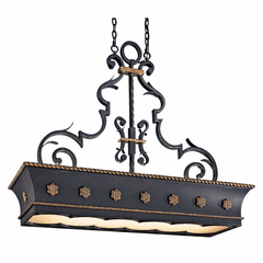 Metropolitan Montparnasse 12-LT Island Light - French Black Gold Leaf - N6107-20