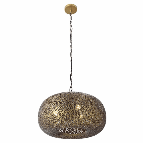 Metropolitan Moradabad 3 Light Pendant - Brass Antique - N1503-752