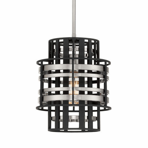 Metropolitan Preston 1-LT Mini Pendant - Brushed Nickel W/ Sand Coal - N7980-420