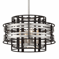 Metropolitan Preston 4-LT Foyer Light - Brushed Nickel W/ Sand Coal - N7984-420