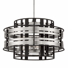 Metropolitan Preston 8-LT Pendant - Brushed Nickel W/ Sand Coal - N7986-420