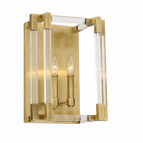 Metropolitan Prima Vista 2 Light Wall Sconce - Aged Antique Brass - N7352-790