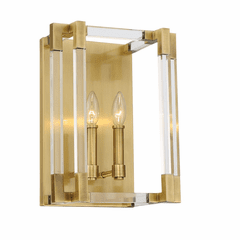 Metropolitan Prima Vista 2 Light Wall Sconce - Aged Antique Brass - N7352-790