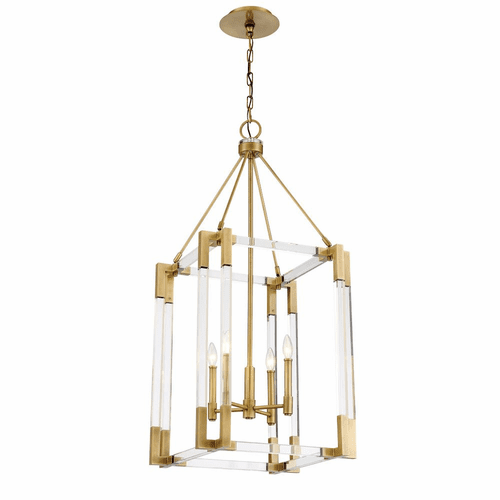 Metropolitan Prima Vista 4 Light Pendant - Aged Antique Brass - N7351-790