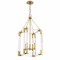 Metropolitan Prima Vista 4 Light Pendant - Aged Antique Brass - N7351-790