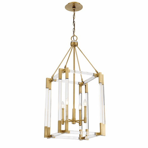 Metropolitan Prima Vista 4 Light Pendant - Aged Antique Brass - N7354-790
