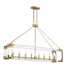 Metropolitan Prima Vista 8 Light Island Light - Aged Antique Brass - N7359-790