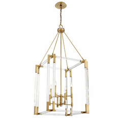 Metropolitan Prima Vista 8 Light Pendant - Aged Antique Brass - N7357-790