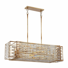Metropolitan Ruxton Hall 12-LT Island Light - Skyline Gold Leaf - N7726-710