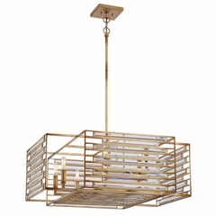 Metropolitan Ruxton Hall 8-LT Pendant - Skyline Gold Leaf - N7729-710
