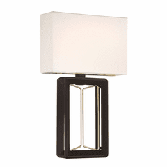 Metropolitan Sable Point 1-LT LED Wall Sconce - Sand Coal/Honey Gold - N7850-707-L