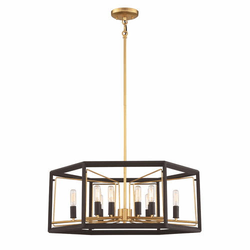 Metropolitan Sable Point 12-LT Pendant - Sand Black  - N7859-707