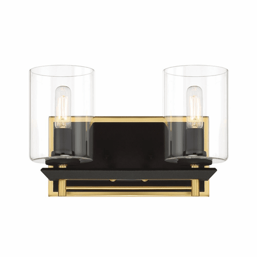 Metropolitan Sable Point 2-LT Bath Vanity Light - Sand Coal - N1852-707