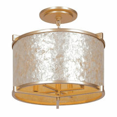 Metropolitan Sommers Bend  18In 4 Light Semi Flush - Capiz Shell Gold - N1934-760