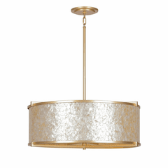 Metropolitan Sommers Bend  28In 6 Light Pendant - Capiz Shell Gold - N1935-760