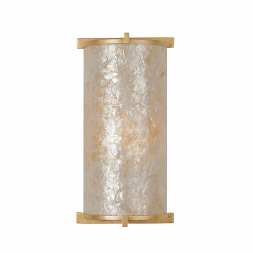 Metropolitan Sommers Bend  8In 1 Light Wall Sconce - Capiz Shell Gold - N1931-760