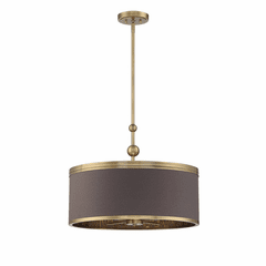 Metropolitan Splendour 5-LT Pendant - Aged Antique Brass - N7345-790