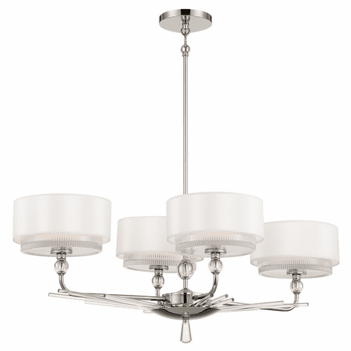 Metropolitan Sutton 4 Light Island Light - Polished Nickel - N7385-613