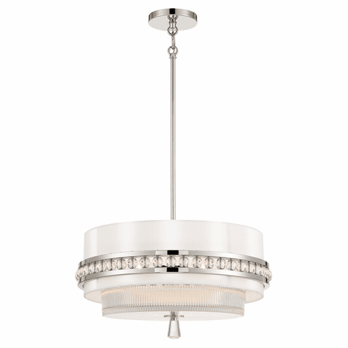 Metropolitan Sutton 6 Light Semi Flush And Pendant - Polished Nickel - N7383-613