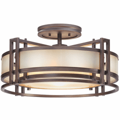 Metropolitan Underscore 3-LT Semi Flush - Cimmaron Bronze - N6964-1-267B