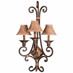 Metropolitan Zaragoza 3-LT Wall Sconce - Golden Bronze - N2231-355