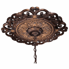 Metropolitan Zaragoza Ceiling Medallion - Golden Bronze - N5231-355