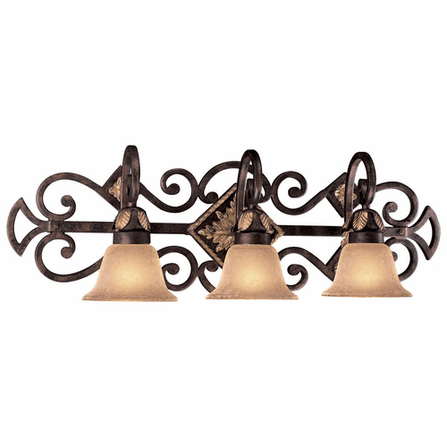 Metropolitan Zaragoza Collection 3-LT Bath Light - Golden Bronze - N2233-355