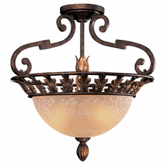 Metropolitan Zaragoza Collection 3-LT Semi Flush - Golden Bronze - N6241-355