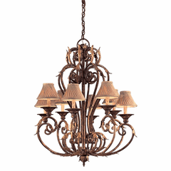 Metropolitan Zaragoza Collection 8-LT Chandelier - Golden Bronze - N6238-355 Metropolitan Zaragoza Collection 8-LT Chandelier - Golden Bronze - N6238-355