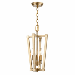 Millennium 3-LT Pendant - Modern Gold - 9123-MG