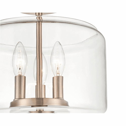 Millennium 3-LT Semi-Flush Mount - Modern Gold - 6923-MG