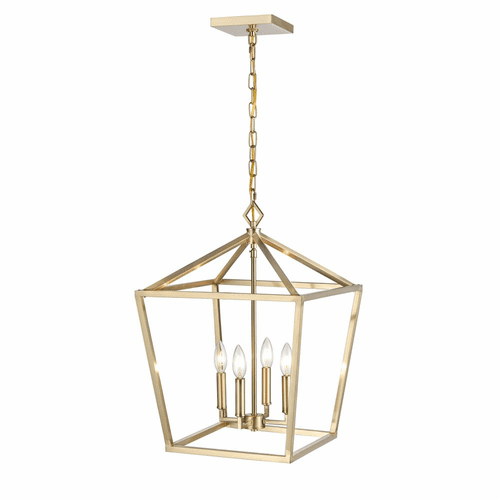 Millennium 4-LT Pendant - Modern Gold - 3244-MG
