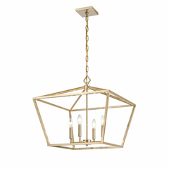 Millennium 4-LT Pendant - Modern Gold - 3294-MG