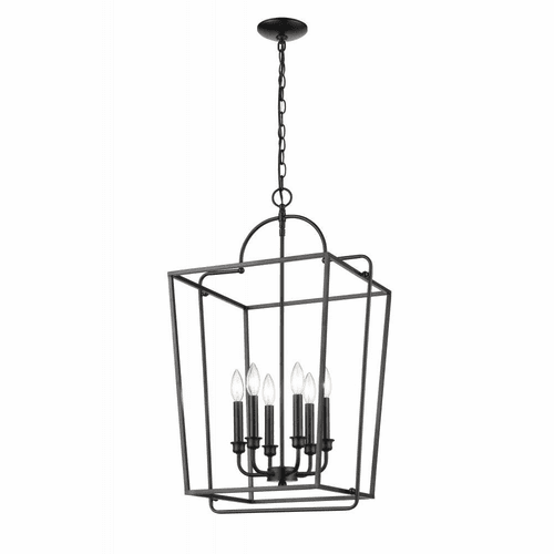 Millennium 6-LT Pendant - Matte Black - 3238-MB