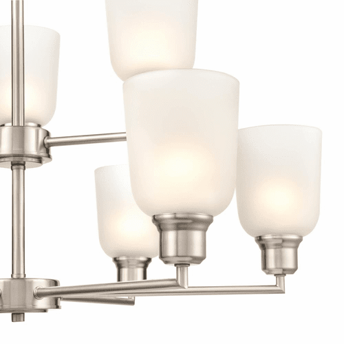 Millennium Amberle 9-LT Chandelier - Brushed Nickel - 2819-BN