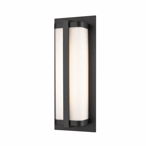 Millennium Amster 1-LT LED Outdoor Wall Mount - Powder coated Black - 8091-PBK