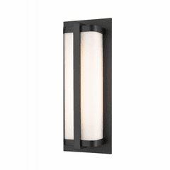 Millennium Amster 1-LT LED Outdoor Wall Mount - Powder coated Black - 8091-PBK