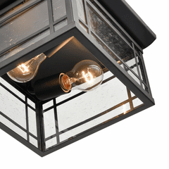 Millennium Armington 1-LT Outdoor Flush Mount - Powder Coat Bronze - 4154-PBK