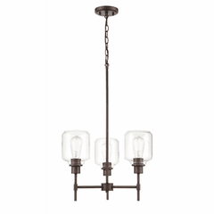 Millennium Asheville 3-LT Semi-Flush Mount - Rubbed Bronze - 6903-RBZ