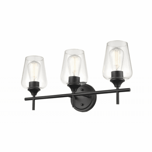 Millennium Ashford 3-LT Bath Vanity Light - Matte Black - 9703-MB