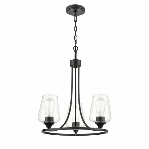 Millennium Ashford 3-LT Chandelier Ceiling Light - Matte Black - 9723-MB
