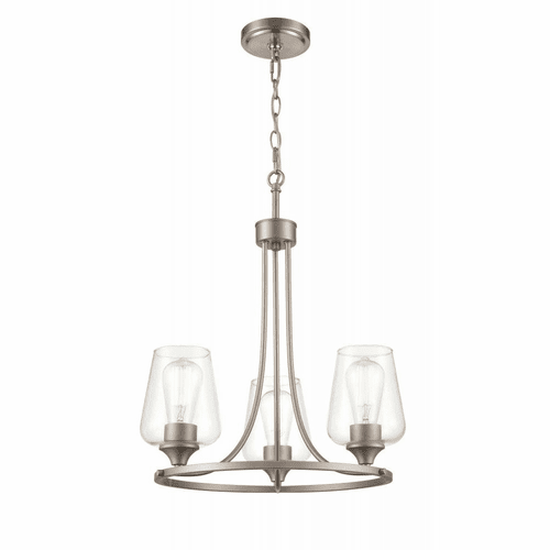 Millennium Ashford 3-LT Chandelier Ceiling Light - Satin Nickel - 9723-SN