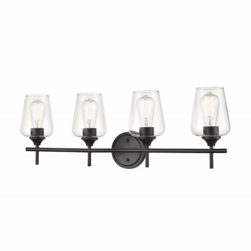 Millennium Ashford 6-LT Flushmount Ceiling Light - Matte Black - 9704-MB