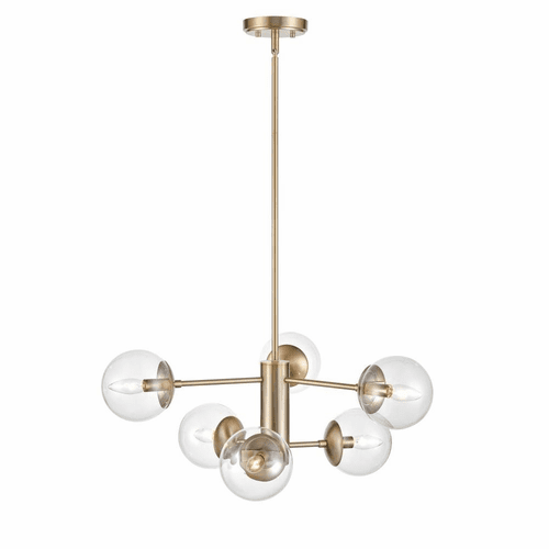 Millennium Avell 6-LT Chandelier - Modern Gold - 8156-MG