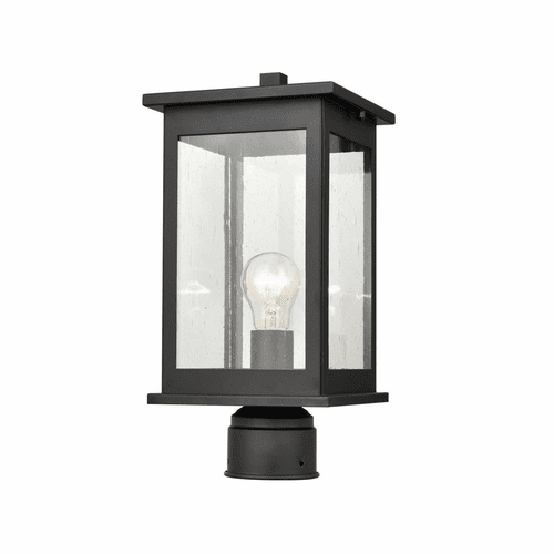 Millennium Bowton 1-LT Outdoor Post Lantern - Powder Coat Black - 4131-PBK